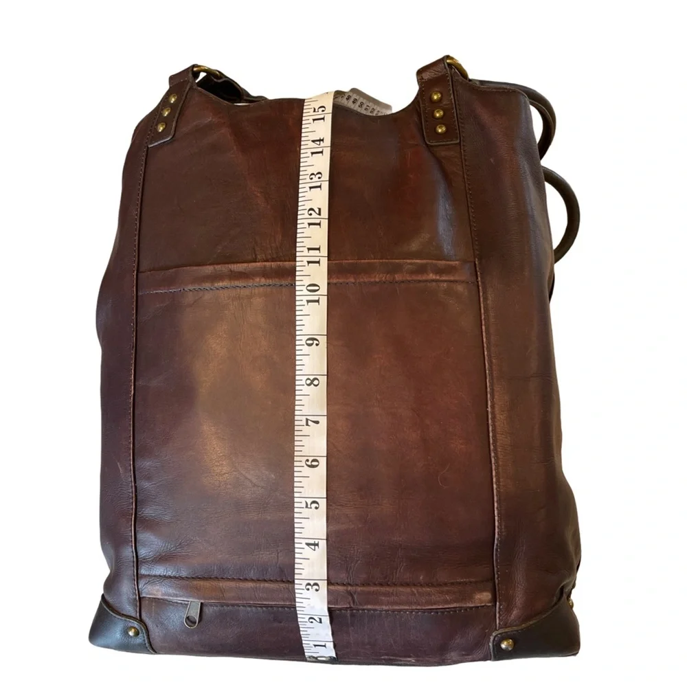 Solo New York Genuine Leather Laptop Tote Bag – Dark Brown